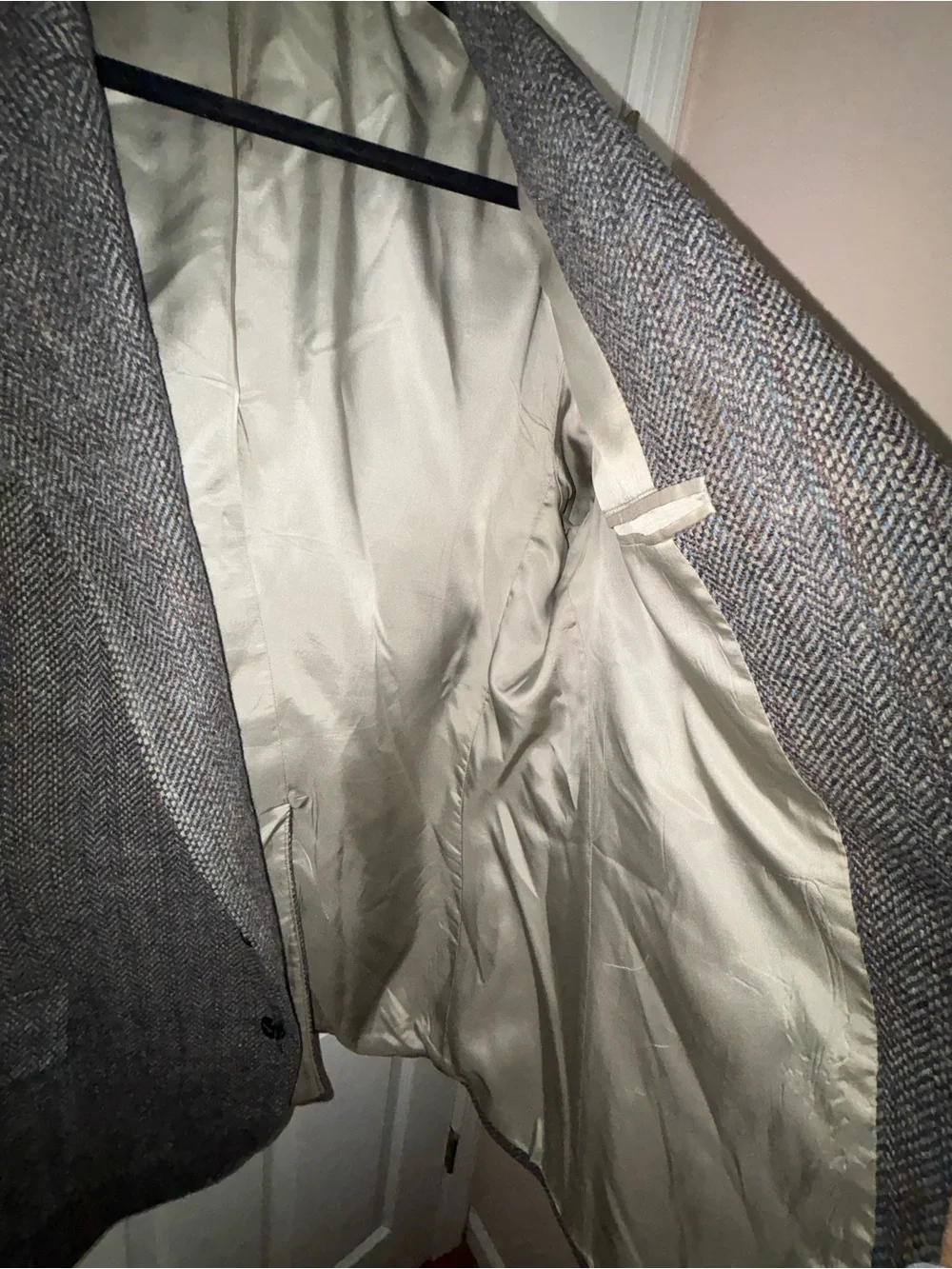 PENDLETON Vtg Western Suit Jacket Gray Blazer Men's Sz 46L USA Made Wool